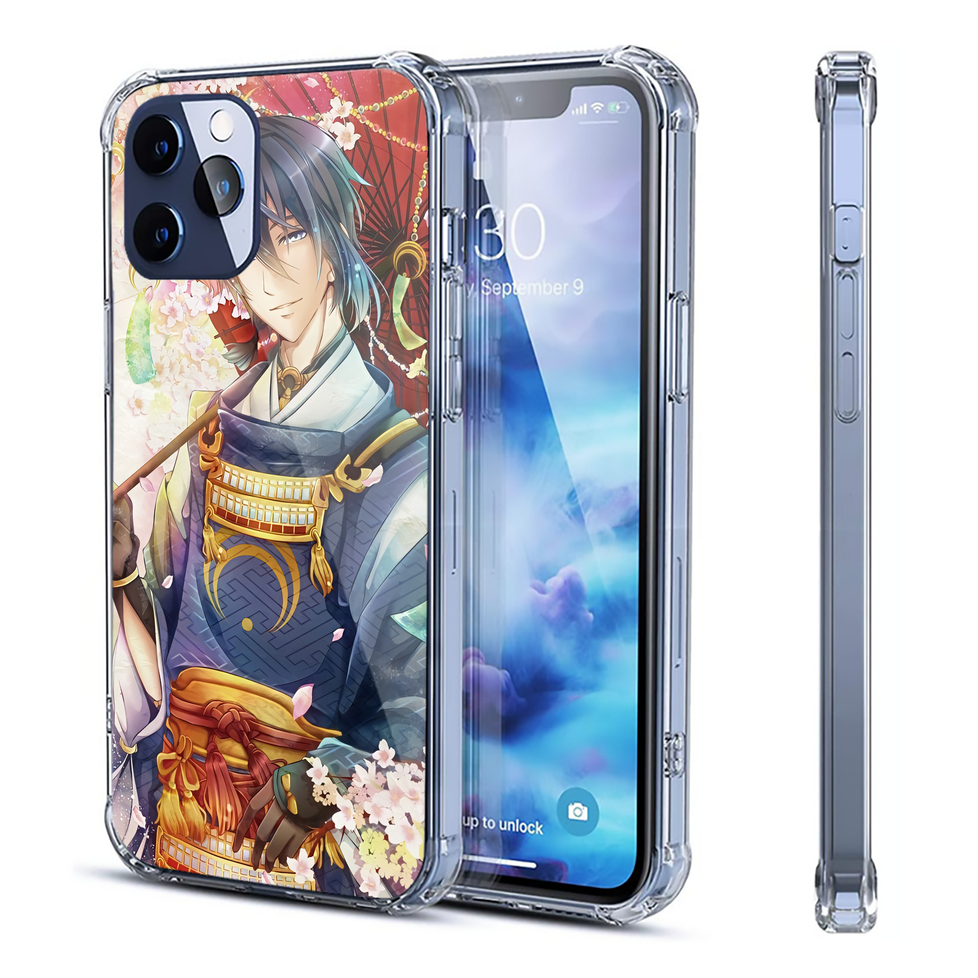 （画像用） 刀剣乱舞 Touken Ranbu 【iPhone 12シリーズ対応】透明スマホケース（クリアソフトケース）